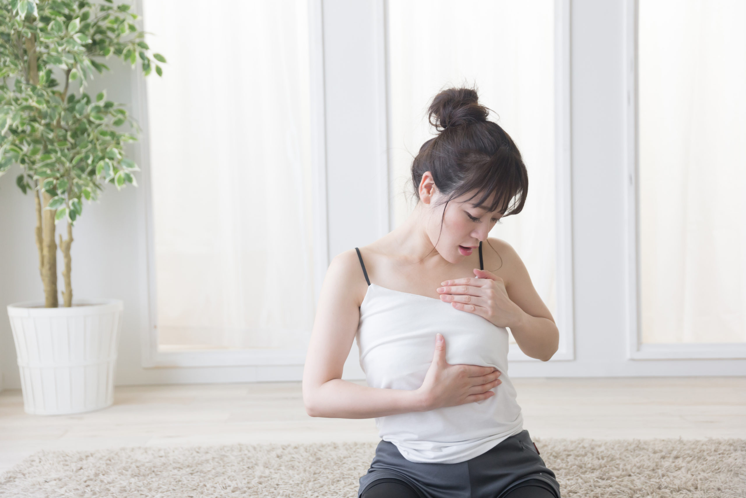 おばさん陥没乳頭 